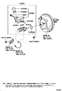 4720133480-CYLINDER SUB-ASSY, BRAKE MASTER