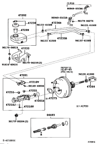 4720128601-CYLINDER SUB-ASSY, BRAKE MASTER