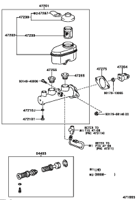 4720133130-CYLINDER SUB-ASSY, BRAKE MASTER