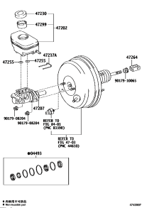 4720726020-CYLINDER SUB-ASSY, BRAKE MASTER LESS RESERVOIR TANK