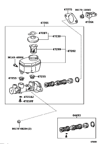 4720160A00-CYLINDER SUB-ASSY, BRAKE MASTER