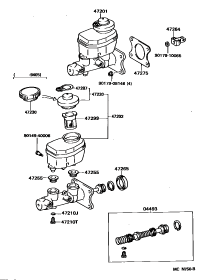 0449328090-CYLINDER KIT, BRAKE MASTER