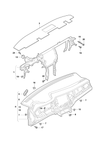 2SD857017-Member, instrument panel cross