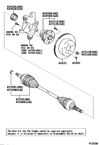 9017726001-NUT (FOR REAR AXLE SHAFT),RH/LH