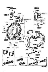 4704460060-PLATE SUB-ASSY, BRAKE BACKING, REAR LH