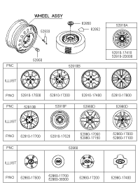 529102D000-WHEEL ASSY-STEEL