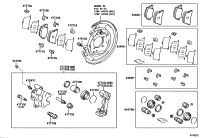 0446647010-PAD KIT, DISC BRAKE, REAR