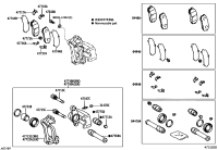 0446660090-PAD KIT, DISC BRAKE, REAR