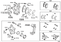 0446660080-PAD KIT, DISC BRAKE, REAR