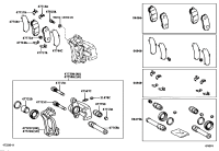 0447935060-Cylinder kit, rear disc brake