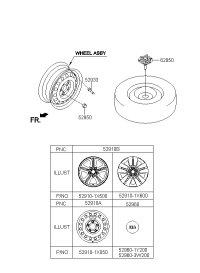 529101X050-WHEEL ASSY-STEEL