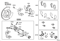 0447933340-Cylinder kit, rear disc brake