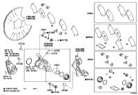 0446658022-PAD KIT, DISC BRAKE, REAR
