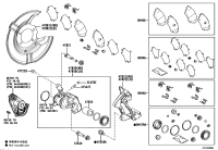 4782102390-MOUNTING, REAR DISC BRAKE CYLINDER, RH