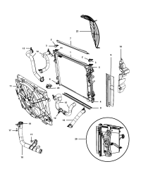 68029894AA-(F)ISOLATOR RADIATOR