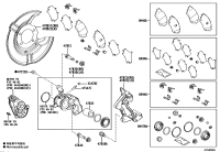 4782102400-MOUNTING, REAR DISC BRAKE CYLINDER, RH