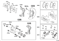 9010512401-Bolt, hexagon (for front disc brake caliper)