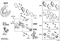 0446602460-PAD KIT, DISC BRAKE, REAR