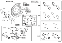 0446660160-PAD KIT, DISC BRAKE, REAR