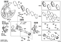 044660E080-PAD KIT, DISC BRAKE, REAR