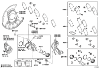 0446633230-PAD KIT, DISC BRAKE, REAR