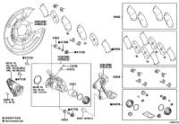 0446648160-PAD KIT, DISC BRAKE, REAR