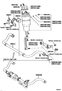 4801050281-CYLINDER ASSY, PNEUMATIC, FRONT W/SHOCK ABSORBER, RH/LH
