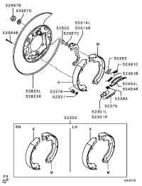 4800A001-SHOE SET,RR BRAKE
