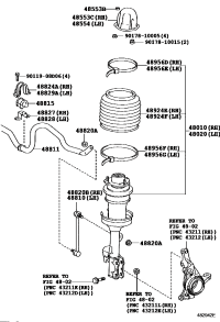 4802048073-CYLINDER ASSY, PNEUMATIC, FRONT W/SHOCK ABSORBER, RH/LH