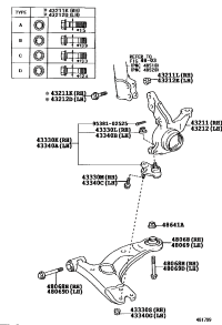 9010515004-BOLT (FOR STEERING KNUCKLE),RH/LH