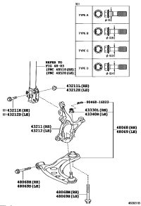 432110D270-KNUCKLE, STEERING, RH