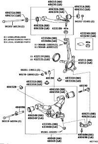 432110C012-KNUCKLE, STEERING, RH