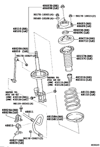4852009Q60-ABSORBER ASSY, SHOCK, FRONT LH