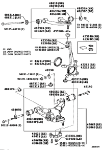 432110C020-KNUCKLE, STEERING, RH