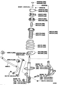 481310R090-SPRING, FRONT COIL, RH/LH