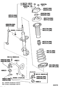 4815708020-INSULATOR, FRONT COIL SPRING, UPPER, RH/LH