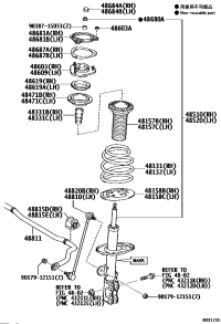 4852080126-ABSORBER ASSY, SHOCK, FRONT LH