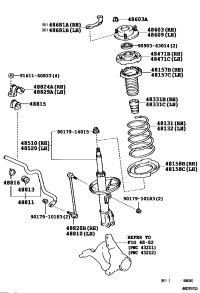 4815733030-INSULATOR, FRONT COIL SPRING, UPPER, RH/LH
