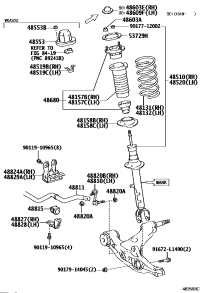 4815830020-INSULATOR, FRONT COIL SPRING, LOWER RH