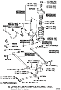 423040E030-CARRIER SUB-ASSY REAR AXLE RH