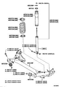 4823102640-SPRING, COIL, REAR RH