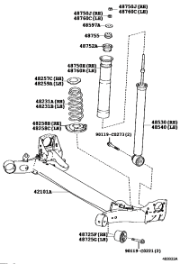 421010D292-Bridge sub-assy, rear