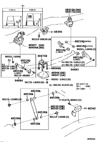0448360200-SHACKLE KIT, REAR SPRING
