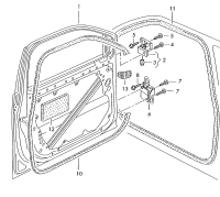 6QE831055D-Door assy-rr, lh