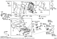 719100P081A2-HEADREST ASSY, FR