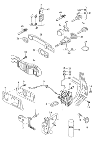 3B1837015-AUDI TT MK2 WINDOW MECHANISM