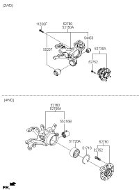 52710S6000-CARRIER ASSY-RR AXLE LH