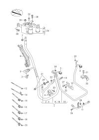 8W0971228AK-Harn, starter & alternator, w/ground
