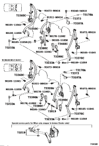 7336035360C0-Belt assy, rr no.1