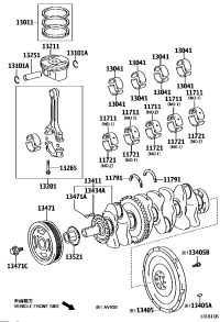 130110V080-RING SET, PISTON